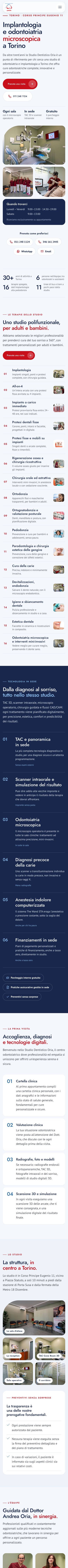 Il nuovo sito su smartphone